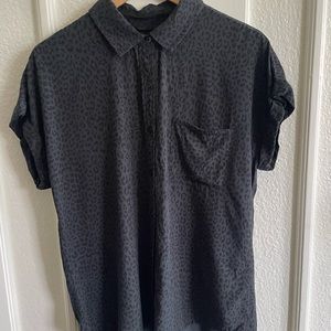 Animal Print Button Down
